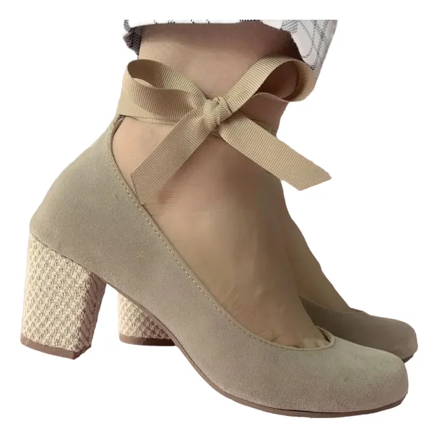 Zapatos Para Dama Tacon Bajos Talla 37 Bari Alpargatas