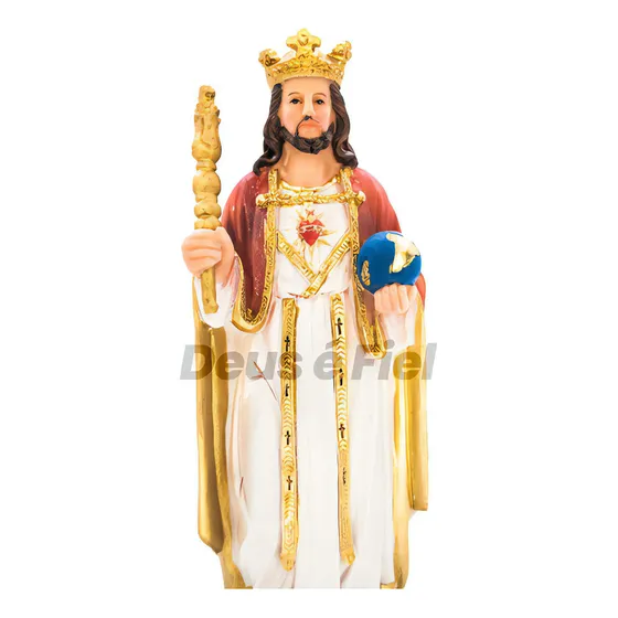 Imagem Cristo Rei 20 Cm - Resina Premium