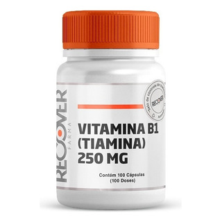 Vitamina B1 250mg (tiamina) - 100 Cápsulas (100 Doses) Sabor Natural Vitamina B1 250mg (tiamina) - 100 Cápsulas (100 Doses) Sabor Natural
