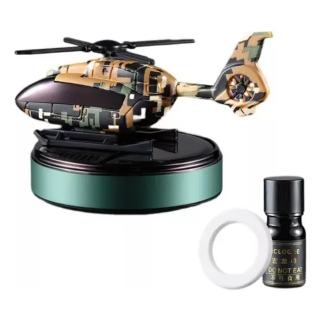 Ambientador Difusor Solar Para Carro Helicoptero Giratorio