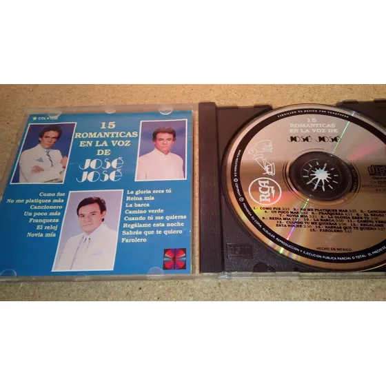 Jose Jose Cd 15 Románticas En La Voz De Jose José