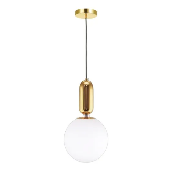 Lampara Colgante Dorada Design Esfera Original Incl Amp Led