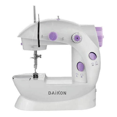 Mini máquina de coser  recta Daikon DKP202 portable blanca 220V