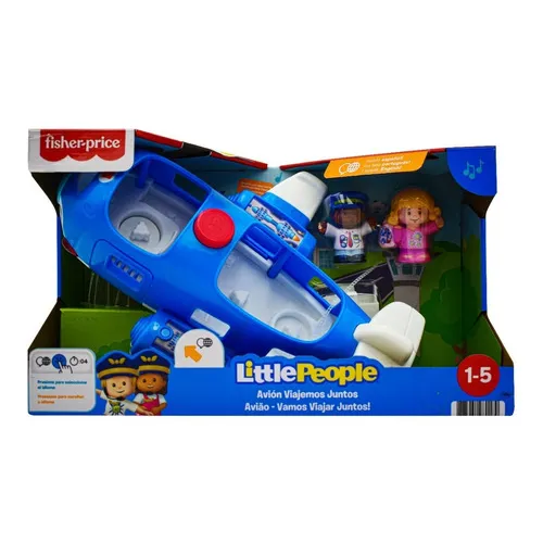 Little People Avion Viajemos Juntos Sonido Luz Fisher Price