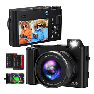 Cámara Digital Duoch 4k 64mp Autofocus Vlogging Youtube Blac Cámara Digital Duoch 4k 64mp Autofocus Vlogging Youtube Blac