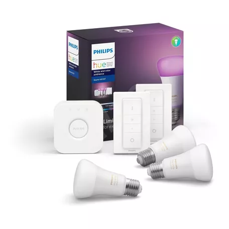 Kit De Inicio Philips Hue White And Color Ambiance +2 Switch