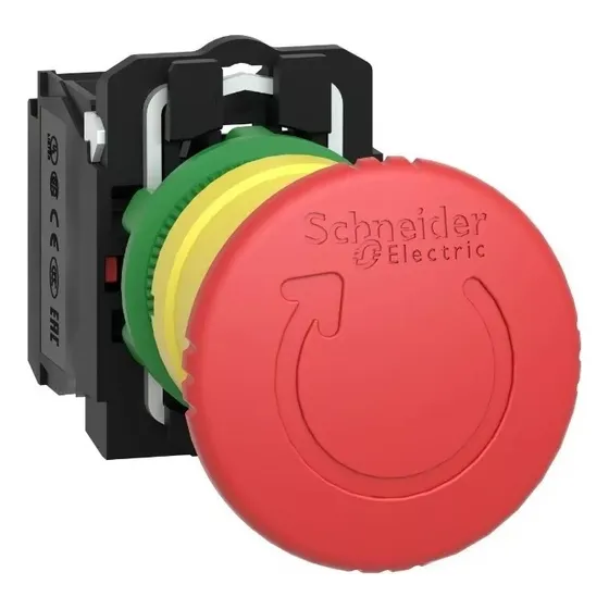 Parada De Emergencia Harmony Xb5 Roja 40mm Plástico 1 Nc