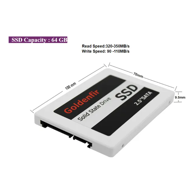 Goldenfire Ssd Sata 128g, Estable De Alta Velocidad Para Pc