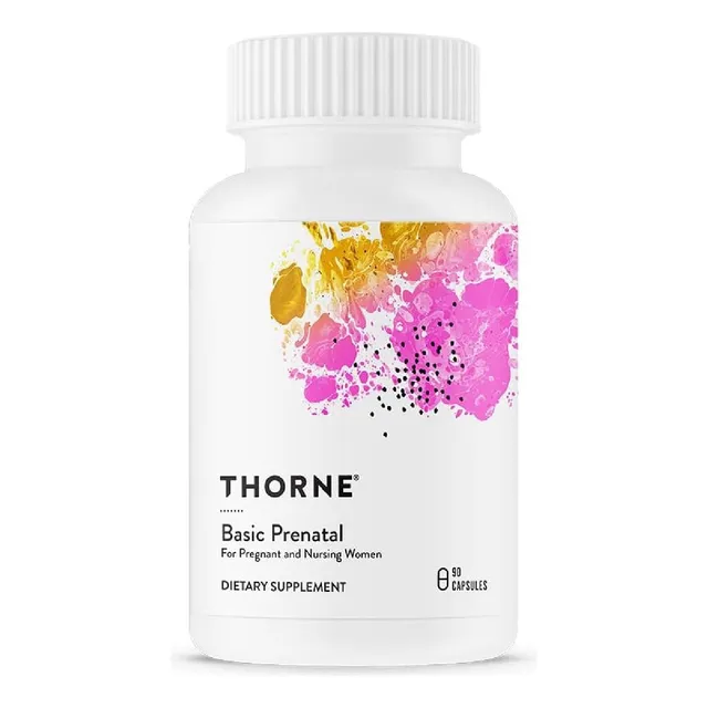 Multivitamínico Prenatal Thorne 90 Cápsulas Sabor Sin Sabor