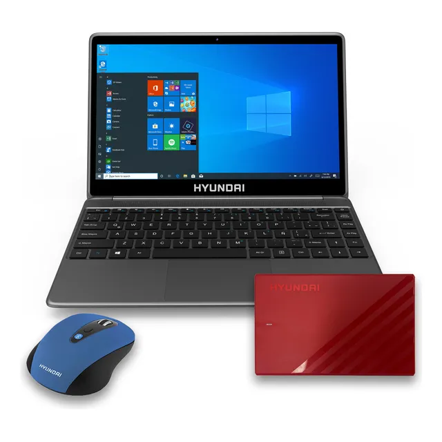 Laptop Hyundai Hybook Ereny Plus + Disco Duro 500gb + Mouse