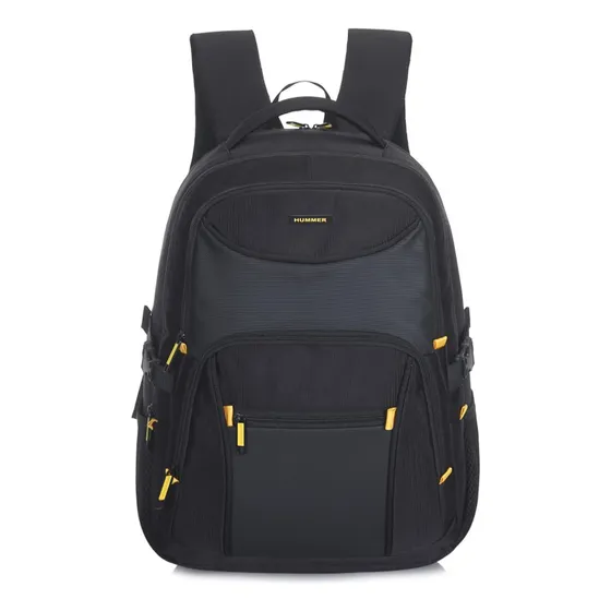 Mochila Hummer Porta Notebook 19puLG Viaje Ejecutiva Color Negro 16374