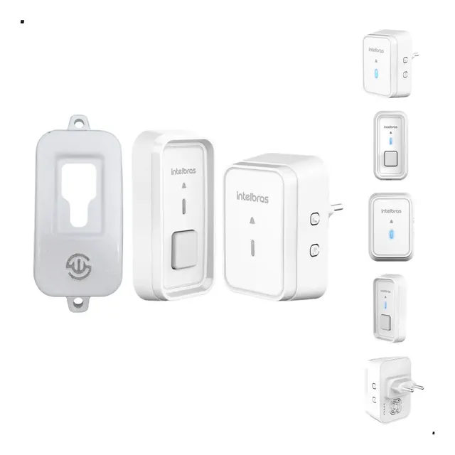 Campainha Sem Fio Com Bateria Cib 101 Branca Intelbras Branco