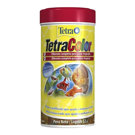 Ração Para Peixe Tetra Color Flakes 250ml 52g