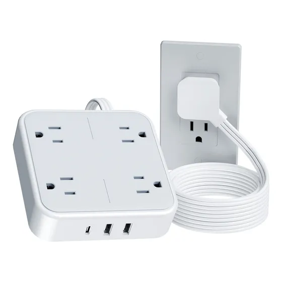 Multicontactos Extension Electrica Supresor 4 Salidas 3 Usb