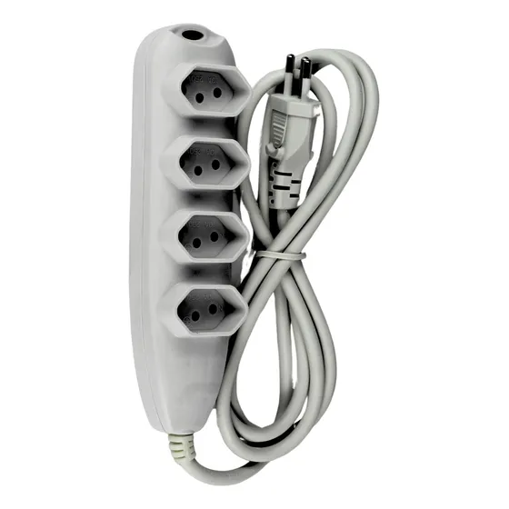 Extensão Elétrica De 4 Tomadas Tripolar 2p+t 10a C/cabo 1.5m