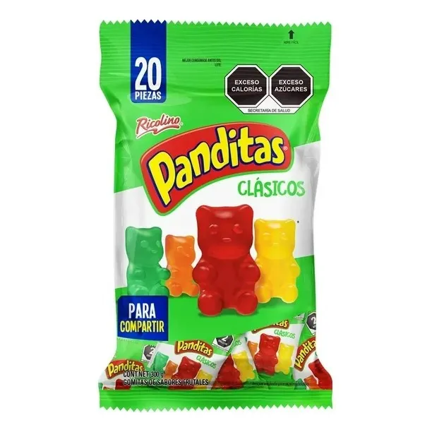 Gomitas Ricolino Panditas Clásicos Mini 300 G
