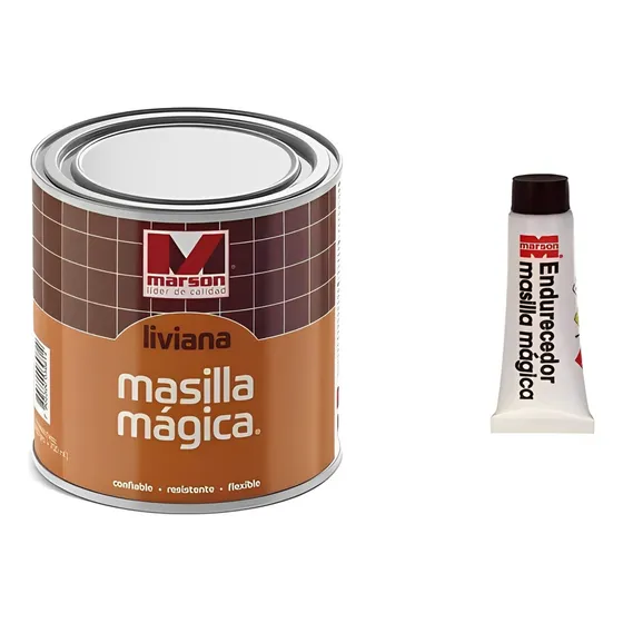 Masilla Magica Liviana 350 Ml + Endurecedor 14 Gramos
