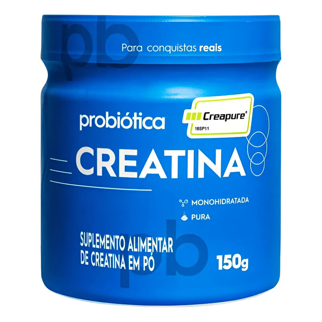 Creatina Monohidratada Creapure Probiótica 150g Sem Sabor Creatina Monohidratada Creapure Probiótica 150g Sem Sabor
