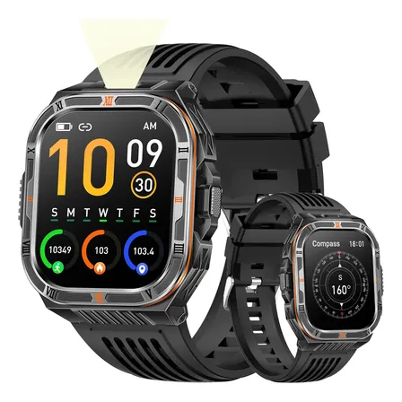 Reloj Inteligente Smartwatch Bluetooth Batería 1100mah 60día Negro Mesh