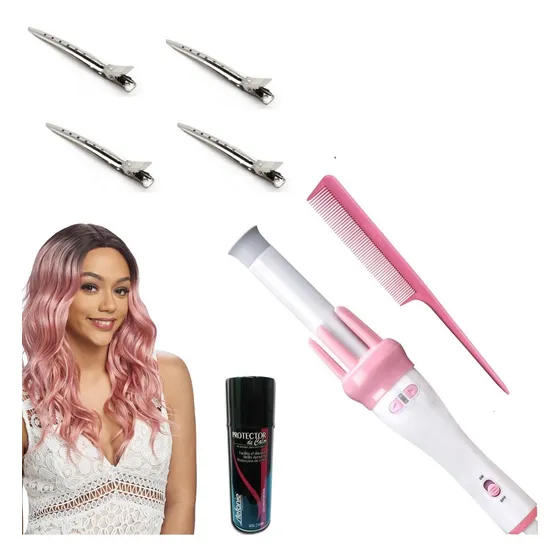 Magic Curl Kit Ferro Rizador  Automatico Cabello 5 Piezas