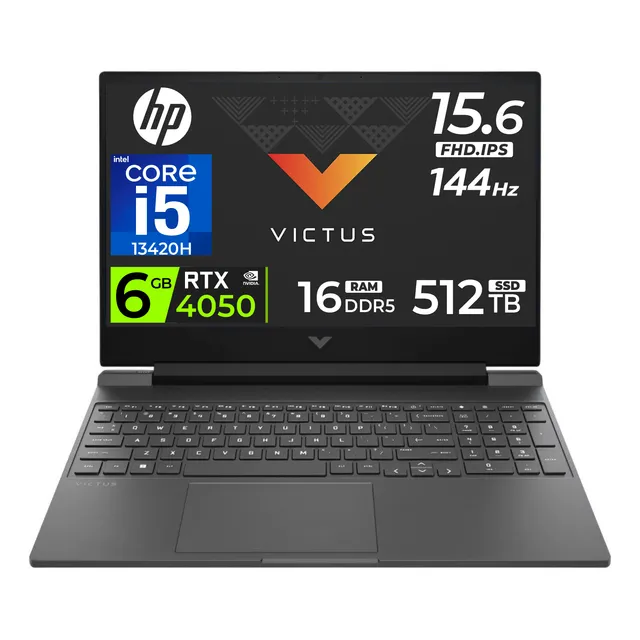 Hp Victus 15 Core I5 13420h 512gb 16gb Rtx4050 15.6' 144hz