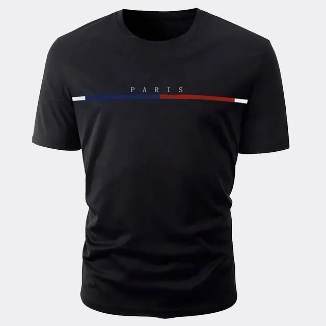 Camiseta Masculina Paris Casual Estilosa