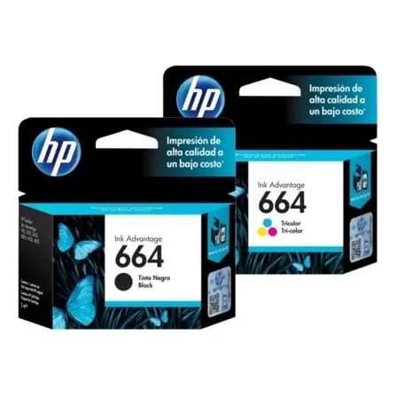 Cartuchos De Tinta Hp 664 Original Negro/tricolor Pack