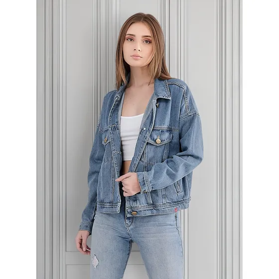 Chaqueta Para Mujer Con Texto Be Free En Espalda Unser