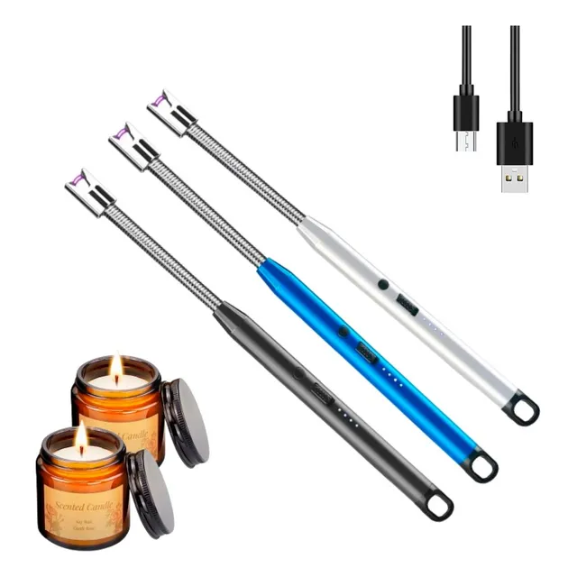 3 Encendedor Electrico Para Cocina Carga Usb Portátil