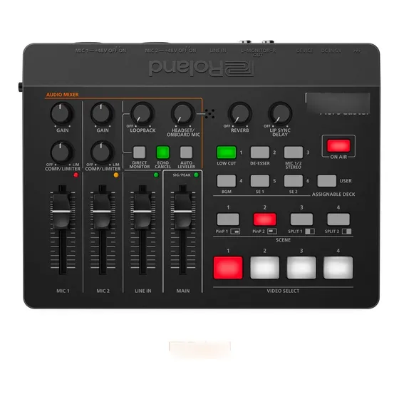 Roland Vrc-01 Aerocaster Sistema Livestreaming Ios Y Android