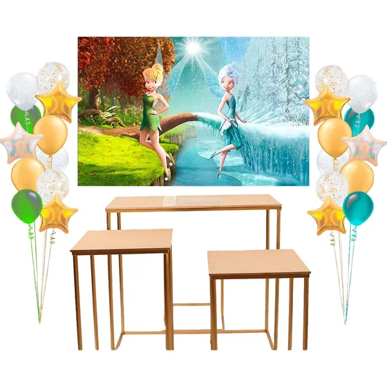 Fondo De Tela Telon Hada Campanita Tinker Bell Decoracion 