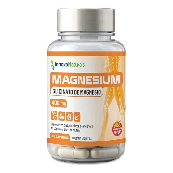 Glicinato De Magnesio Innovanaturals X60 Caps.