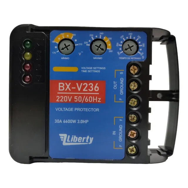 Protector De Voltaje Cable/cable Bornera 220v Marca Liberty