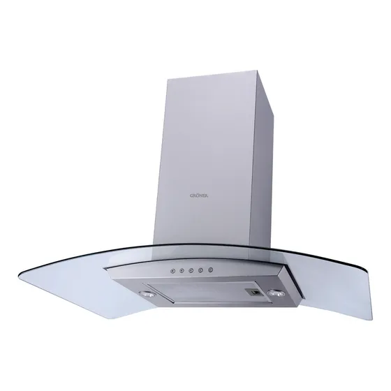 Campana Isla Inox 90 Cm. Gröner Color Acero