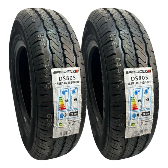 2 Pneus Novos Aro 14 Carga 8 Lonas 185r14c 102/100r Kombi