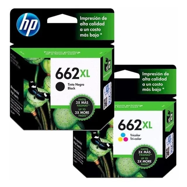 Combo 662xl Hp Originales Negro + Tricolor