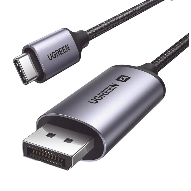 Cable Usb-c A Displayport 1.4  8k 60hz De 3 Metros Niquelado