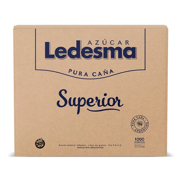Azúcar Ledesma Selección Blanco 1000 Sobres 5grs Pack 1 Caja