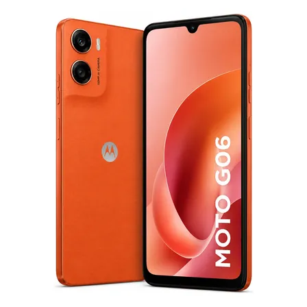 Smartphone Moto G06 - 128gb (4gb Ram + 8gb Ram) Nacional Laranja