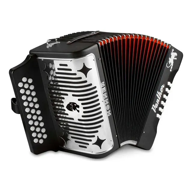 Acordeon Hohner Panther Fa-sib-mib 31 Botones 12 Bajos A4840