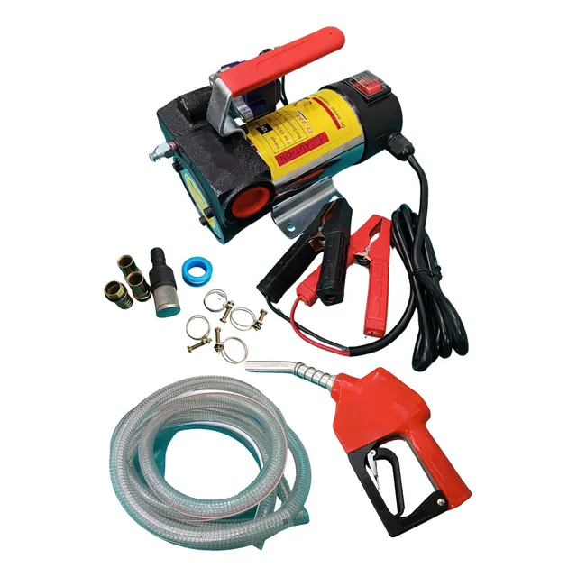 Bomba Transferencia De Diesel 12v Con Pistola Apagado Aut 