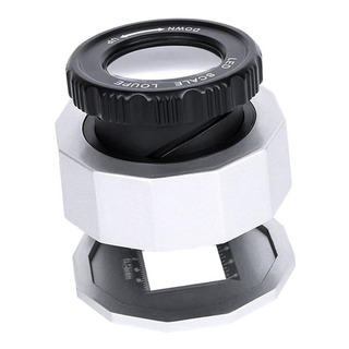 Microscopio De Lupa De Contador De Hilos Plata Microscopio De Lupa De Contador De Hilos Plata
