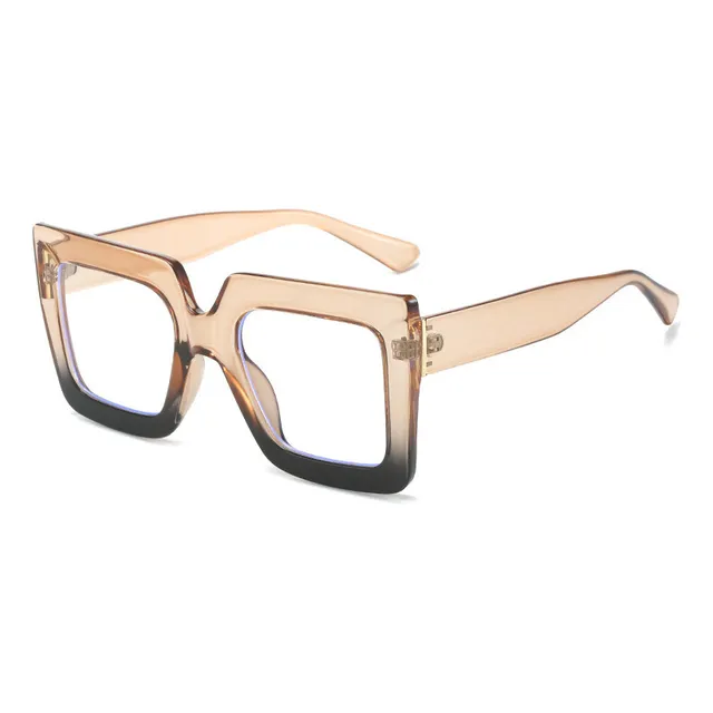 Gafas Azules De Montura Grande Gafas Cuadradas Sencillas