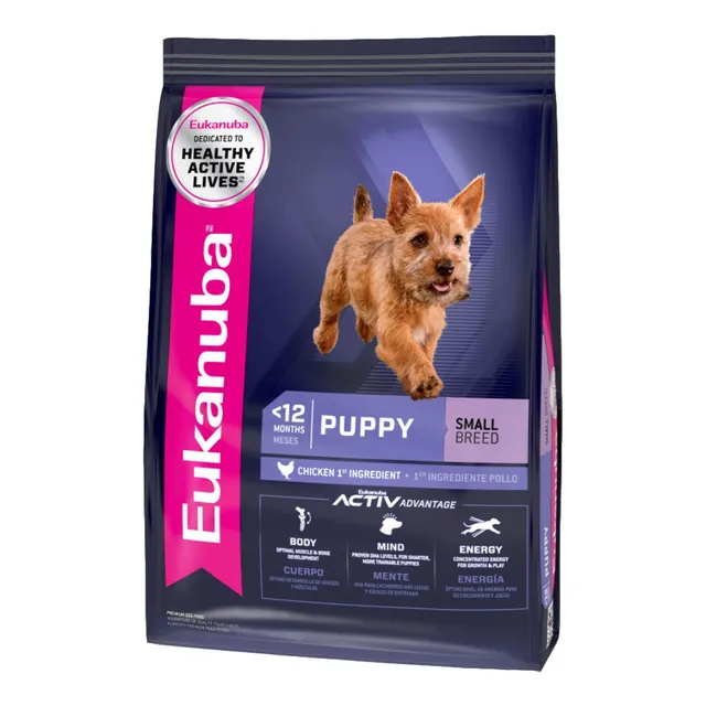 Alimento Eukanuba Small Breed Puppy Small para perro cachorro de raza pequeña sabor mix de 3 kg