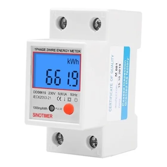 Medidor Electricidad Digital Consumo Electrico Hogar Luz