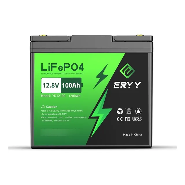 Batería De Litio Recargable Bms Lifepo4 De 12.8v 100ah