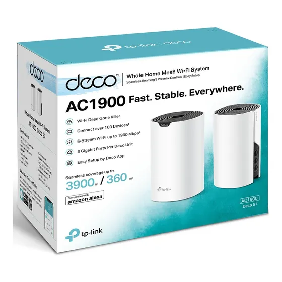  Router Deco S7 Tp-link Pack De 2 Und Ac1900 Gigabit Mesh 