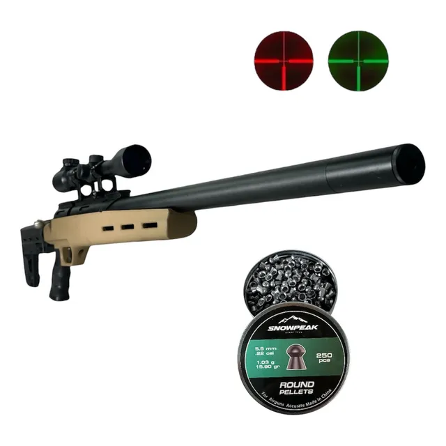 Rifle Pcp Aztk Cyborgh-max Regulado 5.5 + Mira + Diabolos