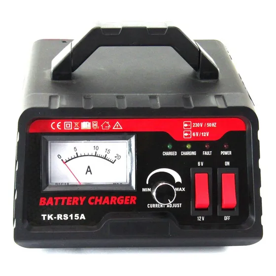Cargador Bateria Inteligente 6v - 12 V 15a Con Regulador