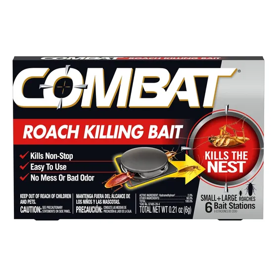 Mata Chiripas Cucaracha Combat 6 Estaciones Cebo Importado